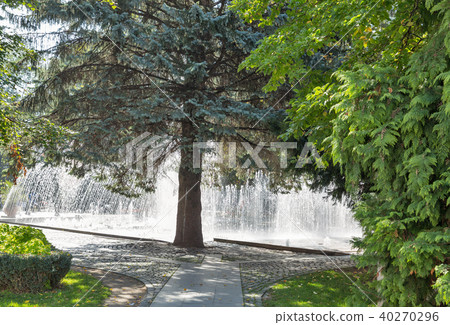 The Singing Fountain in Kosice Old Town, Slovakia. The Singing Fountain in Kosice Old Town, Slovakia. 40270296