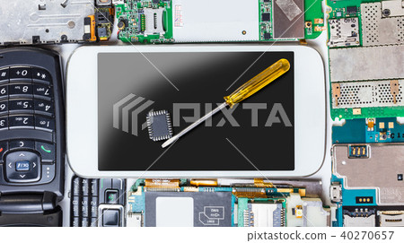 mobile phone with a tool 40270657