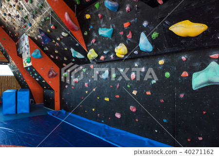 Colorful climbing modern gym Colorful climbing modern gym 40271162