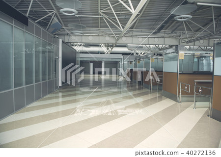 Design of boothes with iron constructions near them 40272136