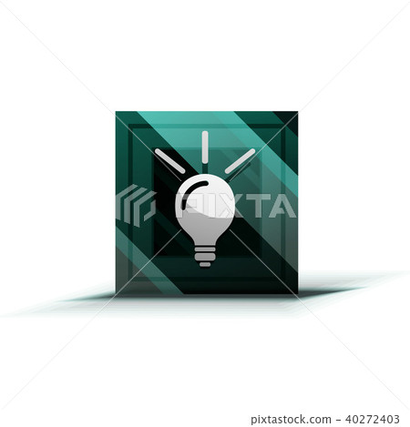 Light bulb, new idea concept web button Light bulb, new idea concept web button 40272403