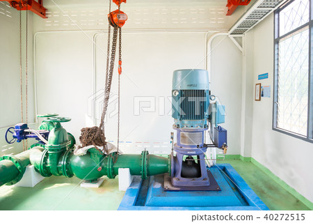 Pump motor in Water Treatment Plant 40272515