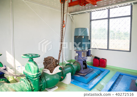 Pump motor in Water Treatment Plant 40272516