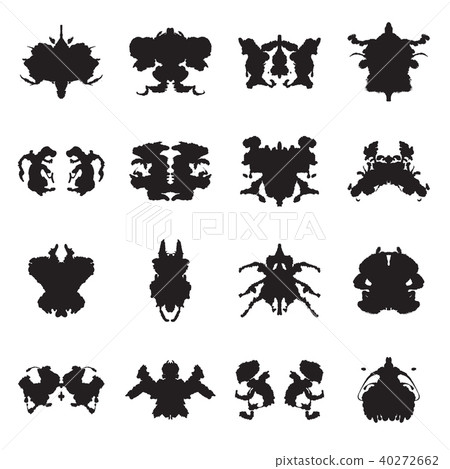 Collection of Rorschach test inkblots Collection of Rorschach test inkblots 40272662