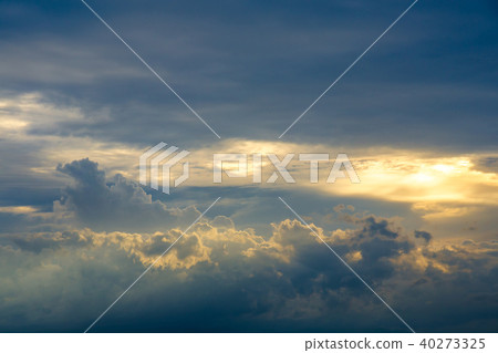 Sun rays bursting through the clouds. Sun rays bursting through the clouds. 40273325