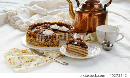 soviet cake Leningrad, shortcrust pastry layers soviet cake Leningrad, shortcrust pastry layers 40273542