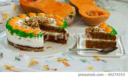 pumpkin carrot cake with cream cheese pumpkin carrot cake with cream cheese 40274353