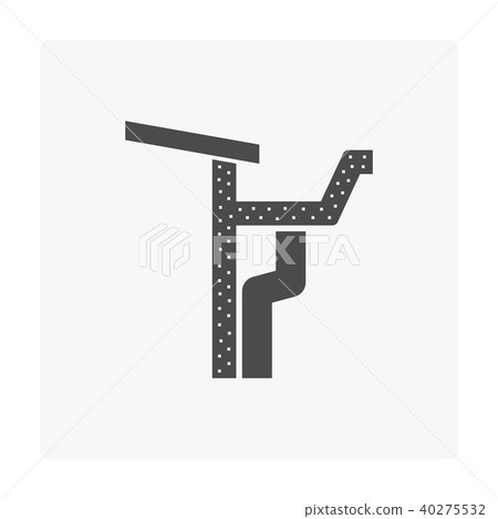rain gutter icon 40275532