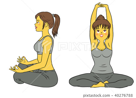 做瑜伽健身的套婦女 40276788