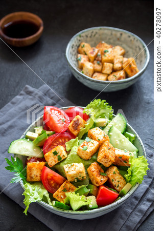 Fried Tofu Salad Fried Tofu Salad 40278097