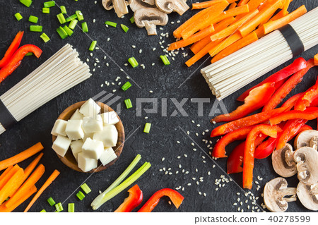 ingredients for asian stir fry ingredients for asian stir fry 40278599