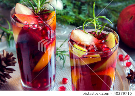 winter pomegranate sangria 40279710