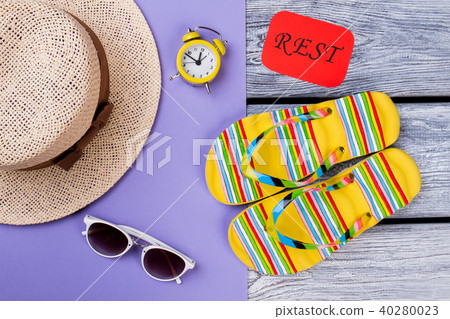 Female outfit for beach resort. Female outfit for beach resort. 40280023