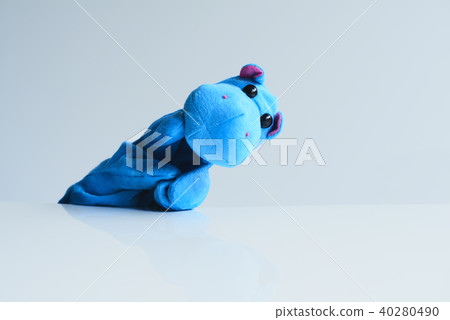 Animal puppet hippo stuffed toy 40280490