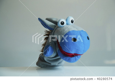 Animal puppet donkey plush toy Animal puppet donkey plush toy 40280574