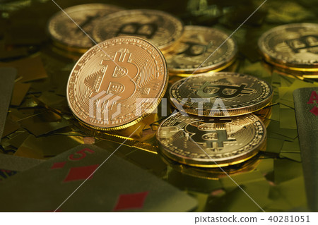 比特幣金幣虛擬貨幣五彩紙屑 比特幣金幣虛擬貨幣五彩紙屑 40281051