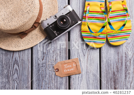 Time to travel, summer accessories. Time to travel, summer accessories. 40281237