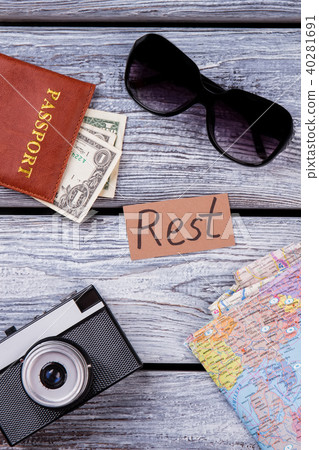 Flat lay rest concept. Flat lay rest concept. 40281691