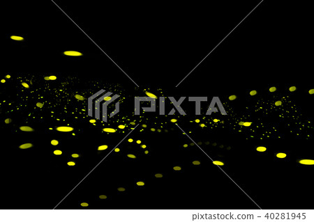 Firefly, lightning bugs on black background Firefly, lightning bugs on black background 40281945