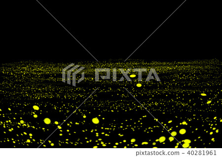 Firefly, lightning bugs on black background Firefly, lightning bugs on black background 40281961