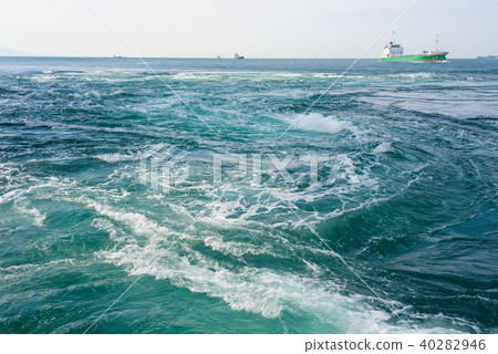 Whirlpools seen from a ship 40282946