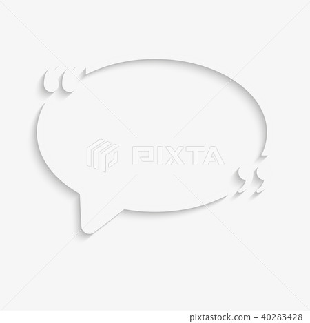 Speech Bubble Oval. Empty Quote Bracket. Speech Bubble Oval. Empty Quote Bracket. 40283428