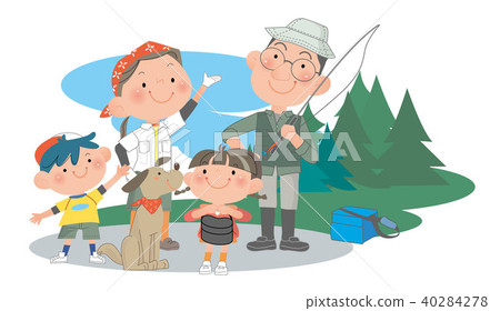 Family outdoors. Family outdoors. 40284278
