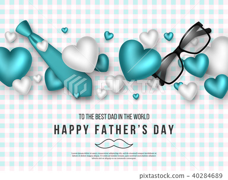 Fathers day greeting card. Fathers day greeting card. 40284689