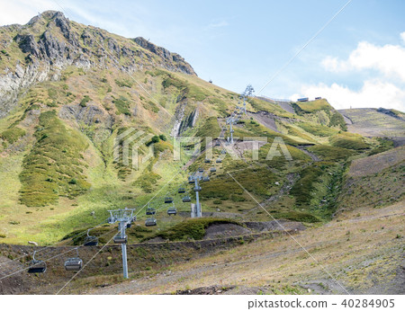 Image of funicular in mountain slope Image of funicular in mountain slope 40284905