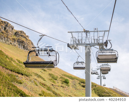 Image of funicular in mountain slope Image of funicular in mountain slope 40284910