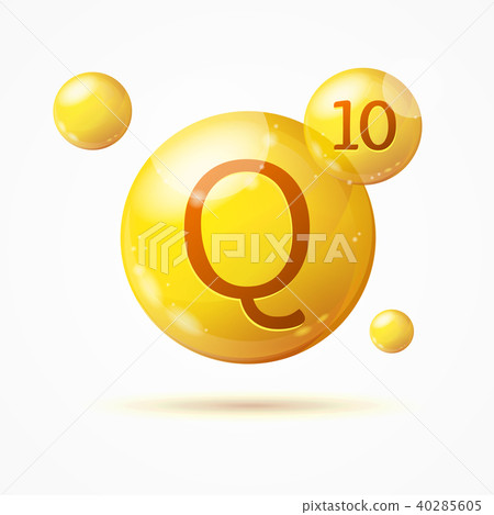 Realistic Detailed 3d Q10 Background Card. Vector 40285605