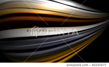 Abstract wave lines fluid color stripes 40285675