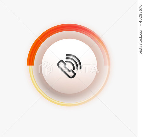 Phone button, call support idea, vector illustration 40285676