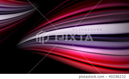 Abstract wave lines fluid color stripes Abstract wave lines fluid color stripes 40286232