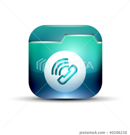 Phone button, call support idea, vector illustration Phone button, call support idea, vector illustration 40286238