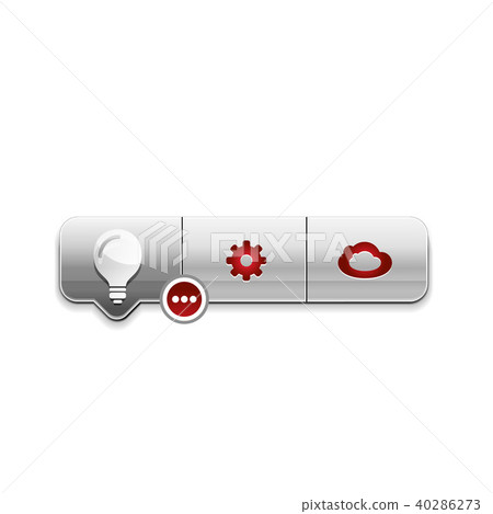 Light bulb, new idea concept web button Light bulb, new idea concept web button 40286273