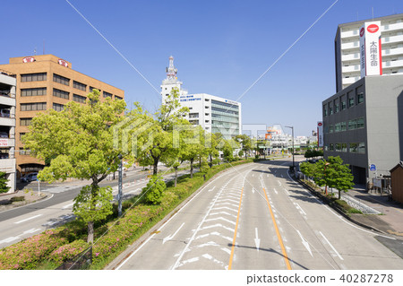 Nagoya City Atsuta Ward Cityscape Tokaido National Highway Route 1 From the pedestrian bridge at Denmacho intersection Nagoya Institute of Technology Nagoya City Atsuta Ward Cityscape Tokaido National Highway Route 1 From the pedestrian bridge at Denmacho intersection Nagoya Institute of Technology 40287278