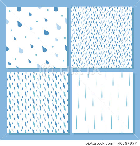 Rain drops seamless pattern background vector... - Stock Illustration ...