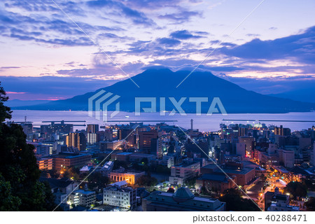 After the morning of Kagoshima Sakurajima Sakai Bay in the morning sun After the morning of Kagoshima Sakurajima Sakai Bay in the morning sun 40288471