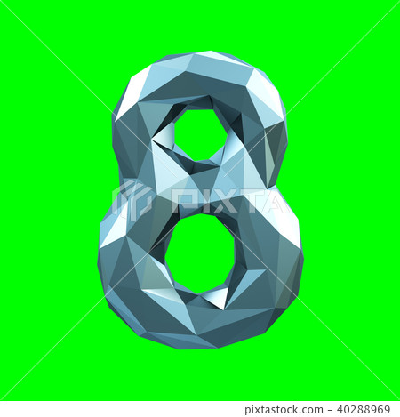number-8-eight-in-low-poly-style-isolated-on-stock-illustration