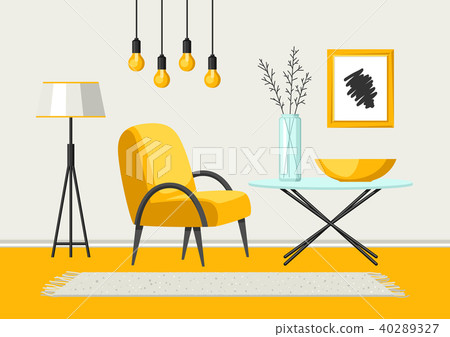 Interior living room. Furniture and home decor. 40289327