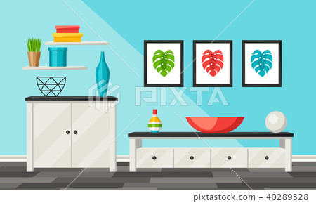 Interior living room. Furniture and home decor. 40289328