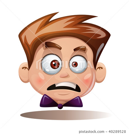 Cartoon head boy. Funny smiley. Cartoon head boy. Funny smiley. 40289528