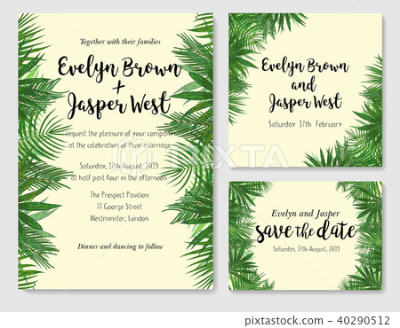 Wedding invite, invitation rsvp thank you card Wedding invite, invitation rsvp thank you card 40290512