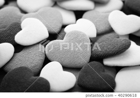 Heart monochrome black and white material Heart monochrome black and white material 40290618