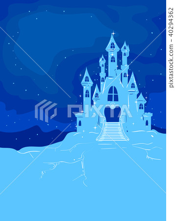 Ice Castle Background Illustration - Stock Illustration [40294362] - PIXTA