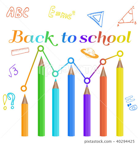 Back to school background with elements 40294425