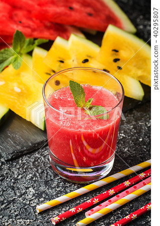 Glass of fresh watermelon juice Glass of fresh watermelon juice 40295807