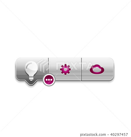 Light bulb, new idea concept web button 40297457