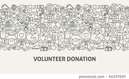 Volunteer Donation Banner Concept 40297695